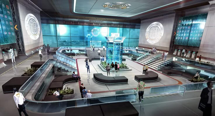 Common Room Ruang komunal yang berfungsi sebagai tempat bersosialisasi, dilengkapi dengan lounge interaktif, entertainment system, serta refreshment station.